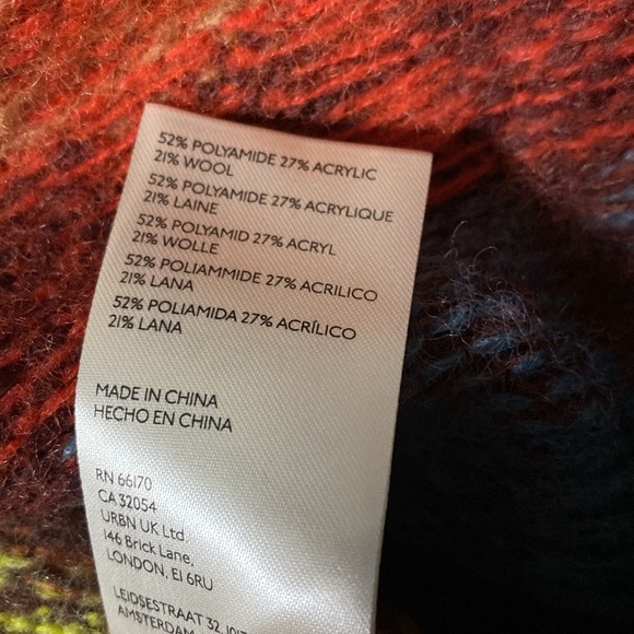 Women’s Free People hooded pullover size M. Apple cider combo. Super soft NWT - Picture 7 of 8